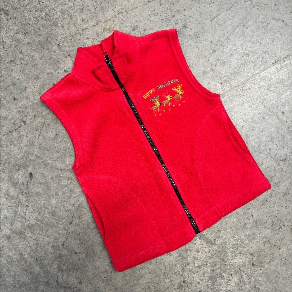 Boys Christmas Happy Holidays Vest 4T